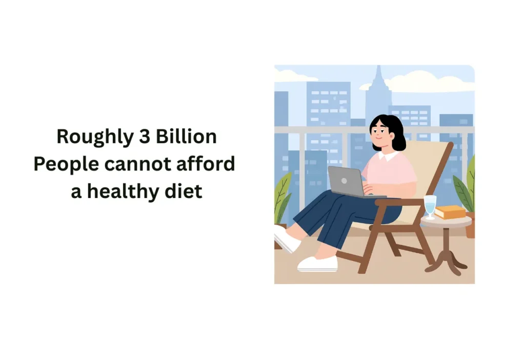 Lifestyle, Roughly 3 Billion People cannot afford a healthy diet